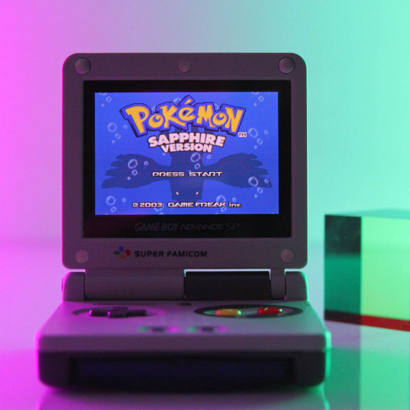 Front of Super Famicom Gameboy Advance SP AGS-101 by Killscreen