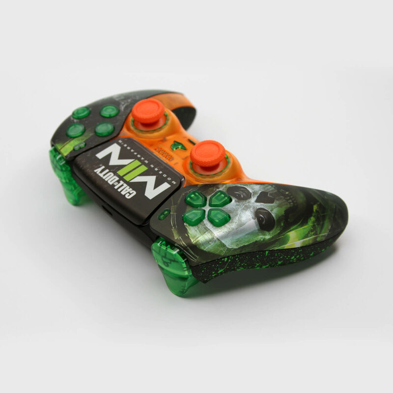 Back left side of COD MW2 PS5 Controller