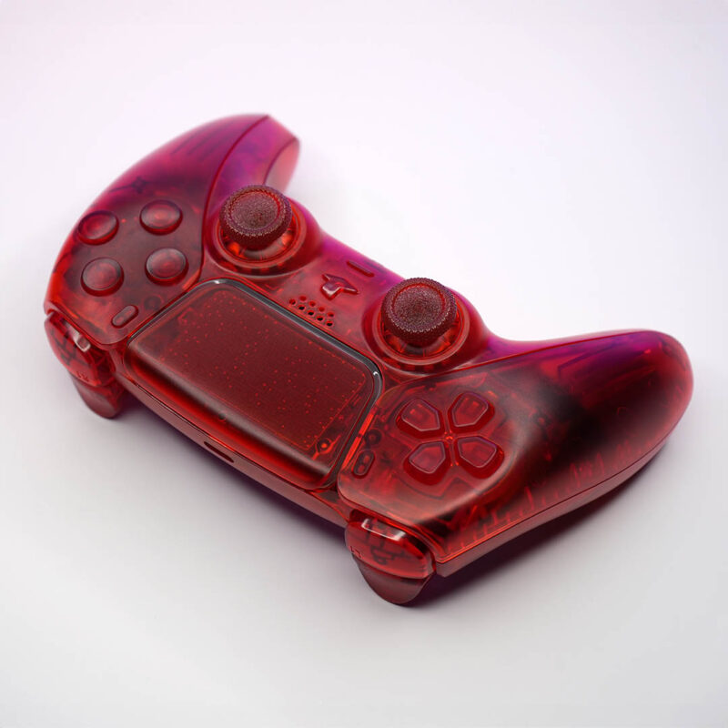 D-Pad on Killscreen's Clear Red PS5 Controller