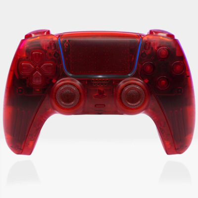 Clear Red Pro Esports PlayStation 5 DualSense Controller by Killscreen