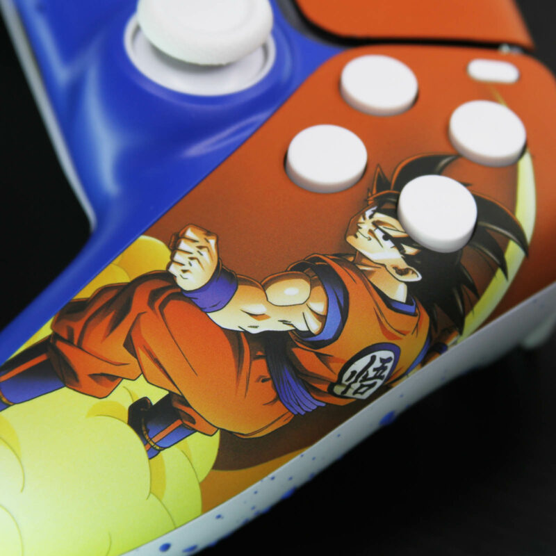 Close up of Killscreen Goku DBZ PS5 DualSense™ Wireless Controller