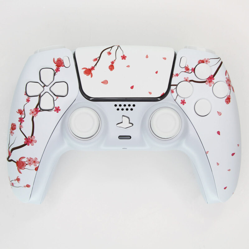 Cherry Blossom PlayStation 5 PS5 DualSense™ Wireless Controller by Killscreen