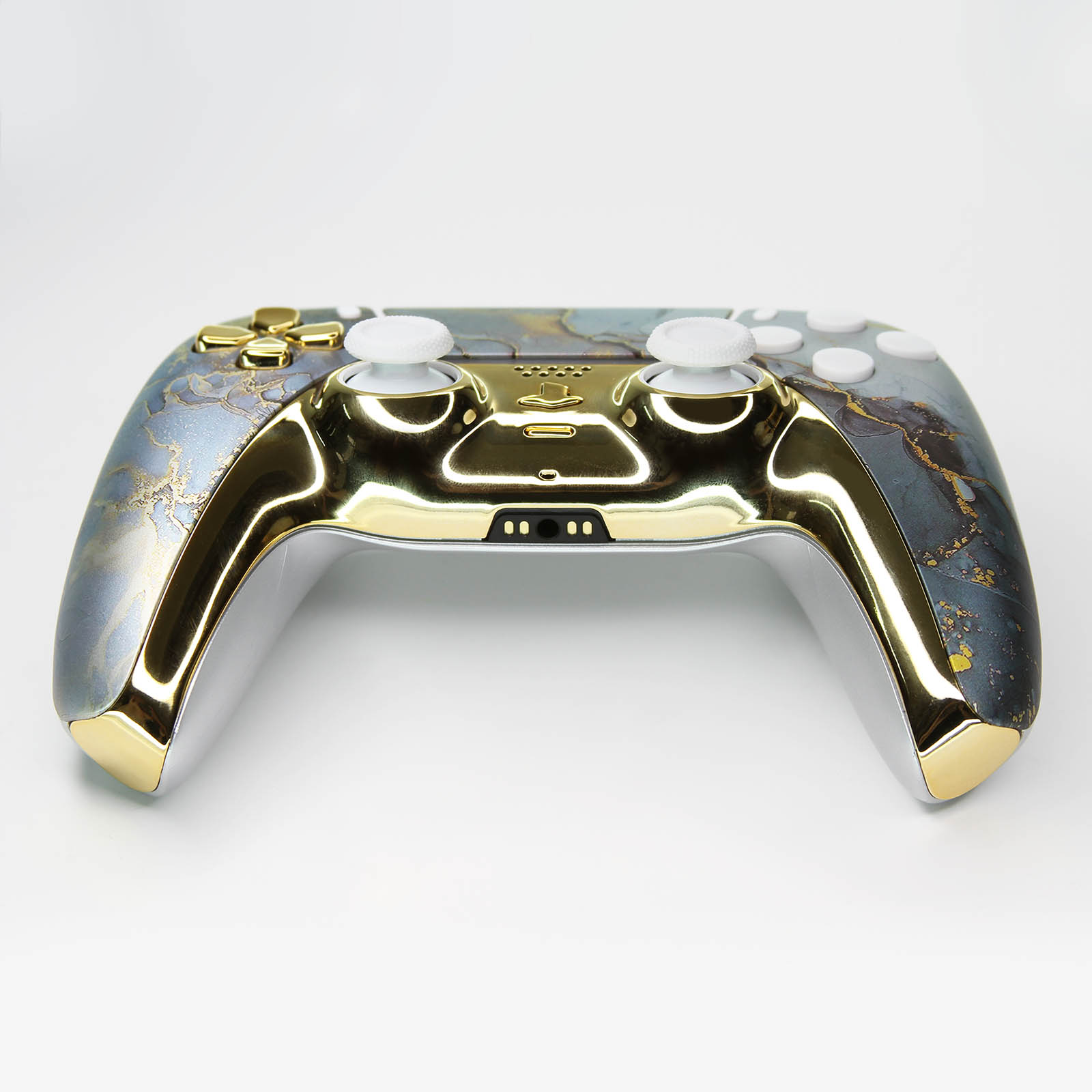 Mint Gold Marble Sparkle Console Skin Sony PlayStation 5 DualSense Wireless  Controller