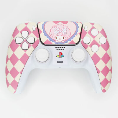 Top view of Hello Kitty My Sweet Piano PS5 Controller