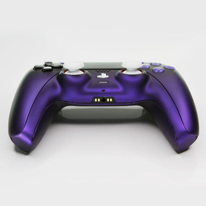 Front of Purple to Black Gradient Fade PS5 Controller by Killscreen