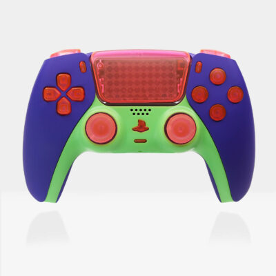 Purple Green Neon PS5 Custom Controller