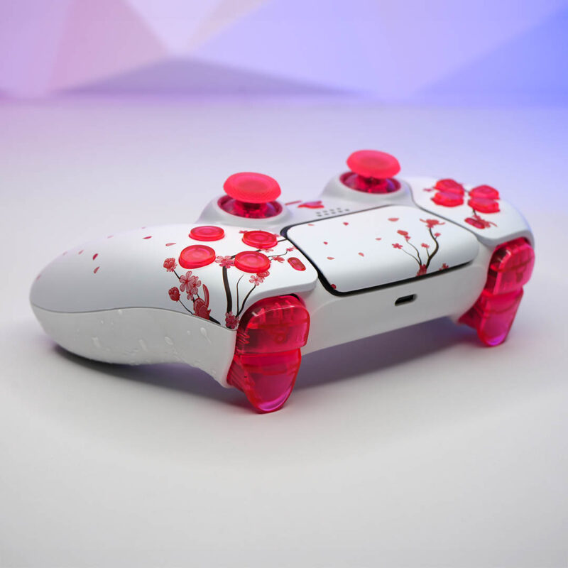 Action buttons on Cherry Blossom PS5 Controller