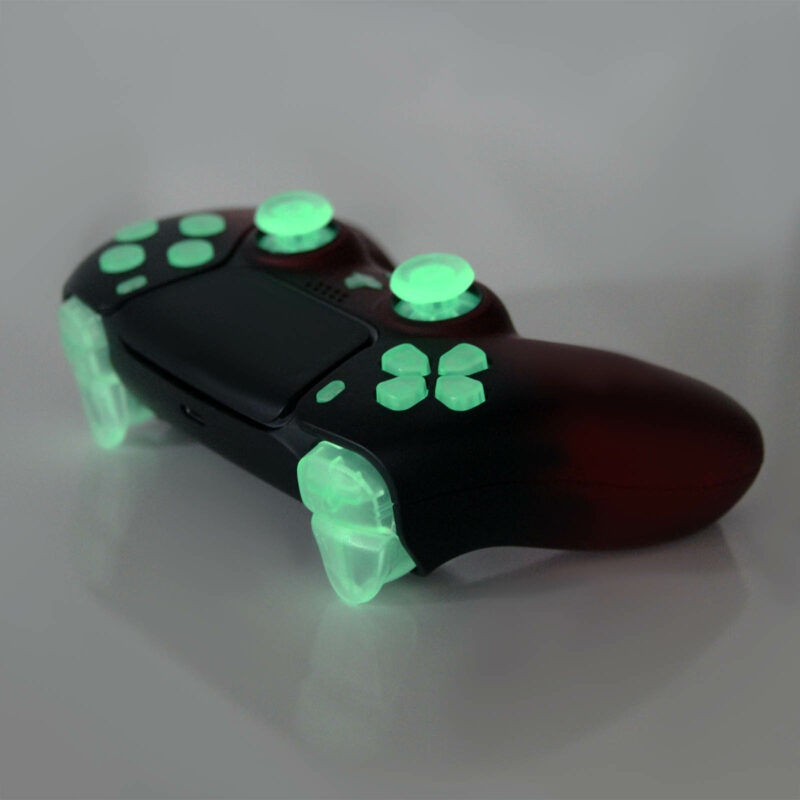 Back Left angle of Glowing PS5 Controller