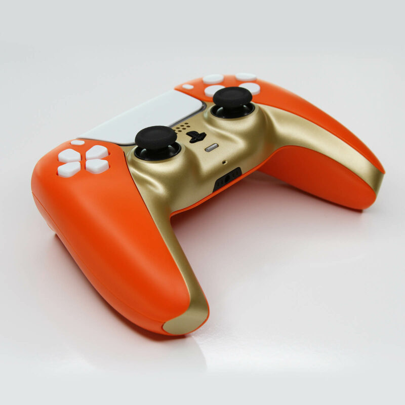 Front left angle of Leeloo PS5 Controller by Killscreen.io