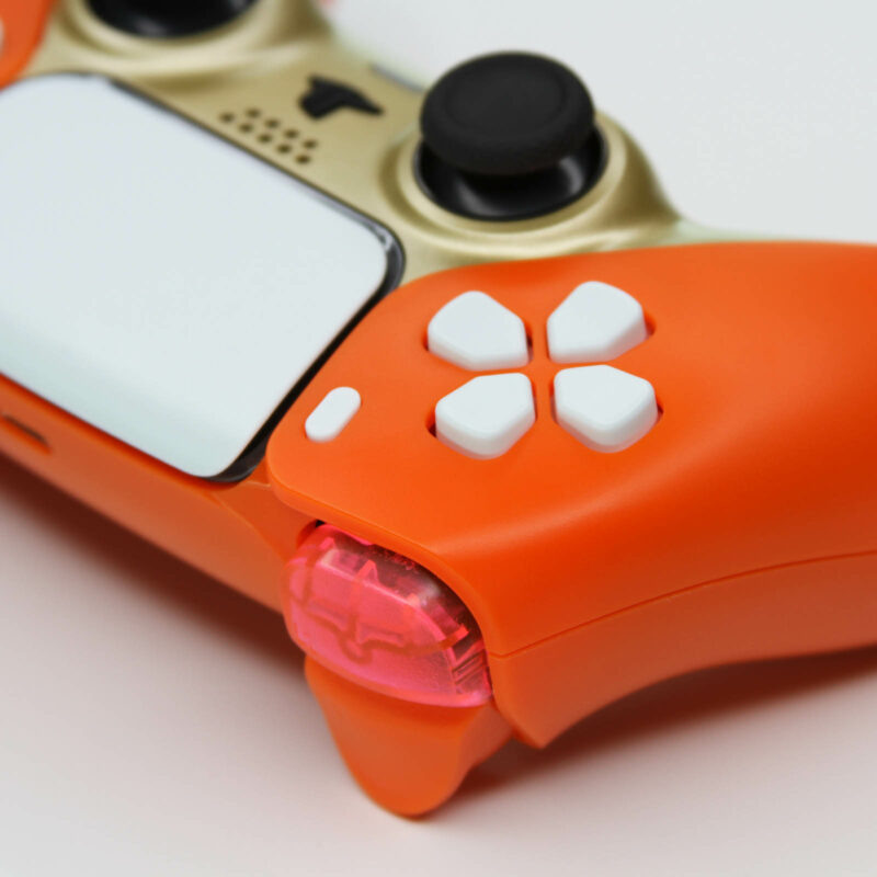 Back left close-up of Leeloo PlayStation 5 Controller