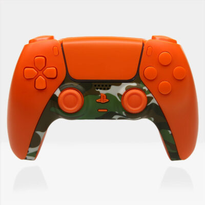 Orange Camo PS5 Controller