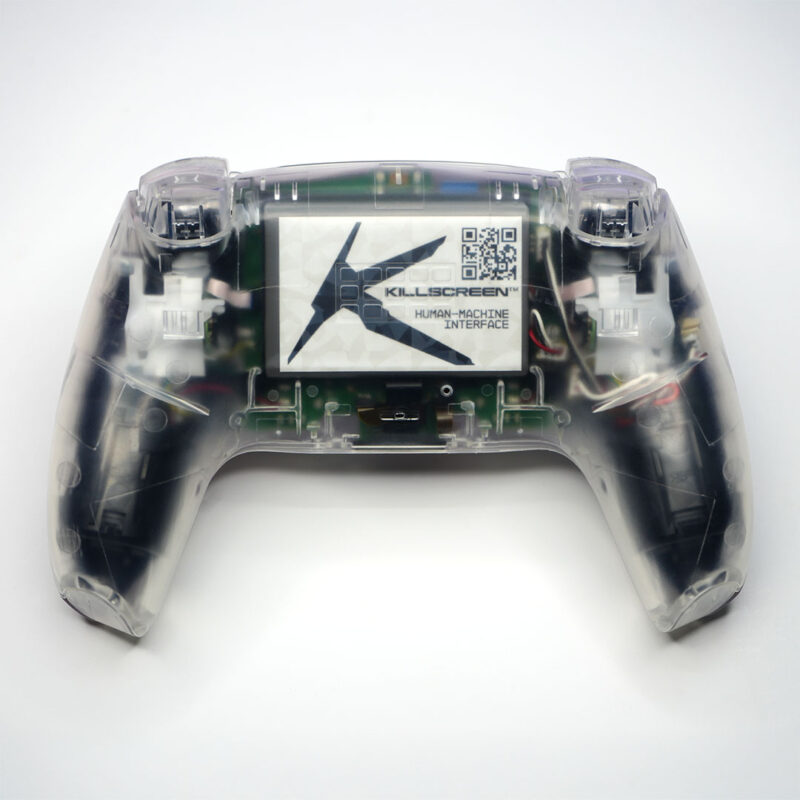 Back of Clear PS5 Controller