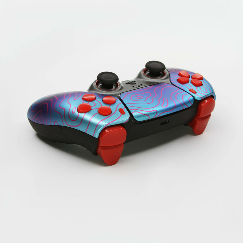 Back of Energon Damascus PS5 Controller