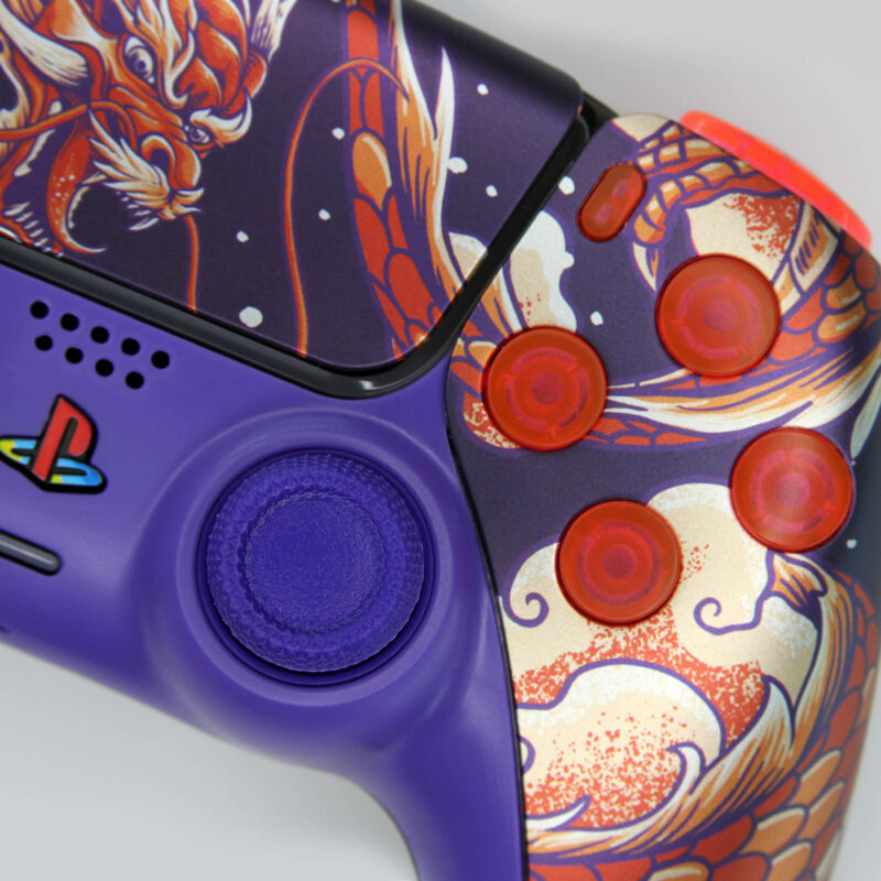 Indigo Shinobi Purple Dragon PS5 Controller