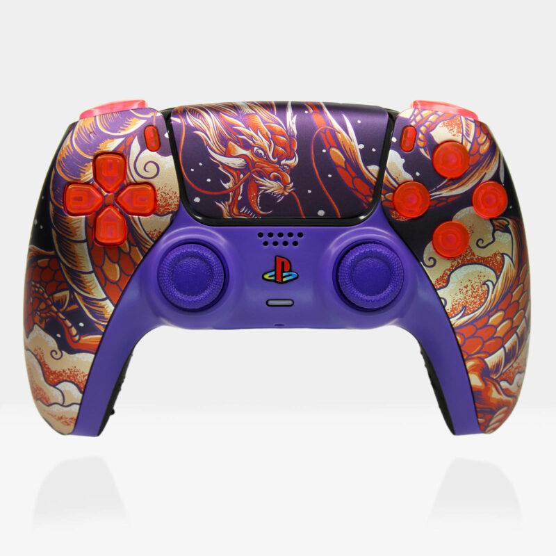 Purple Indigo Shinobi Dragon Style PS5 Controller