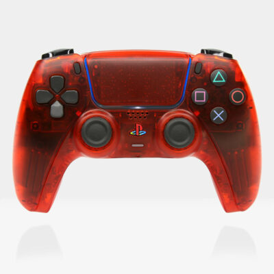 PS2 Crimson Red Clear Red Retro PS5 Controller