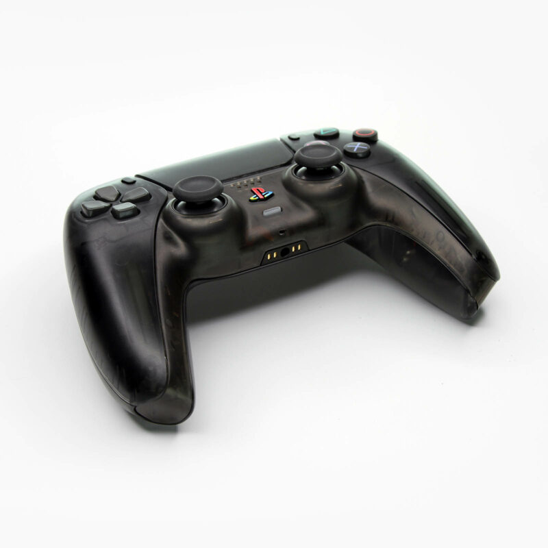 Front angle of Zen Black style PS5 Controller