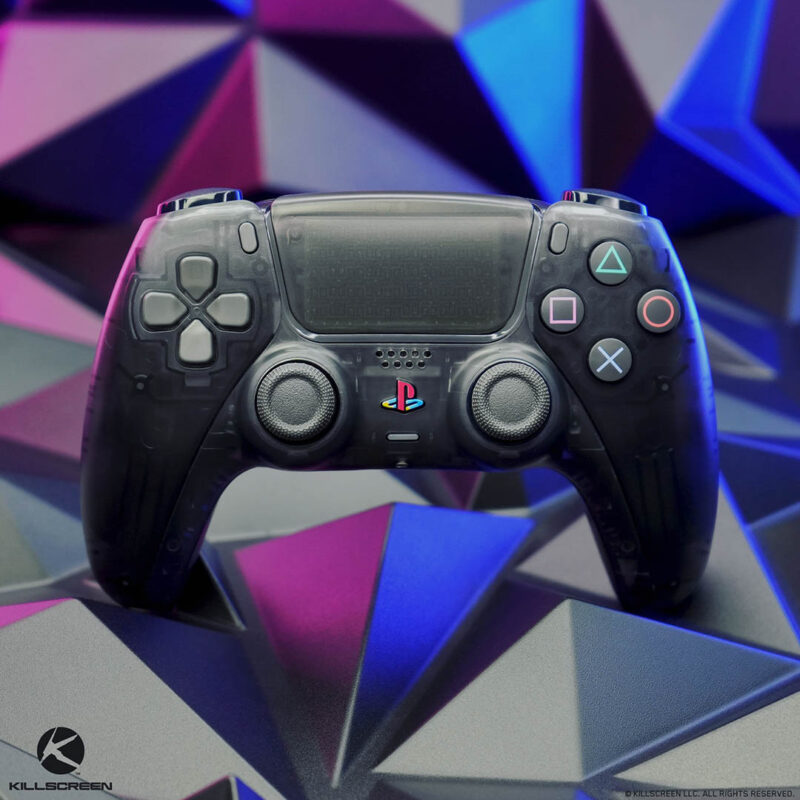 PS2 Zen Black PlayStation 5 DualSense custom controller by Killscreen