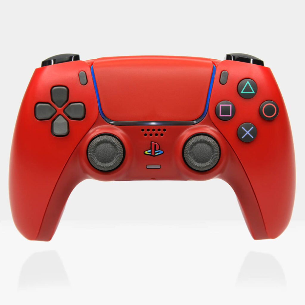 Cinnabar Red Retro PS5 Controller by Killscreen