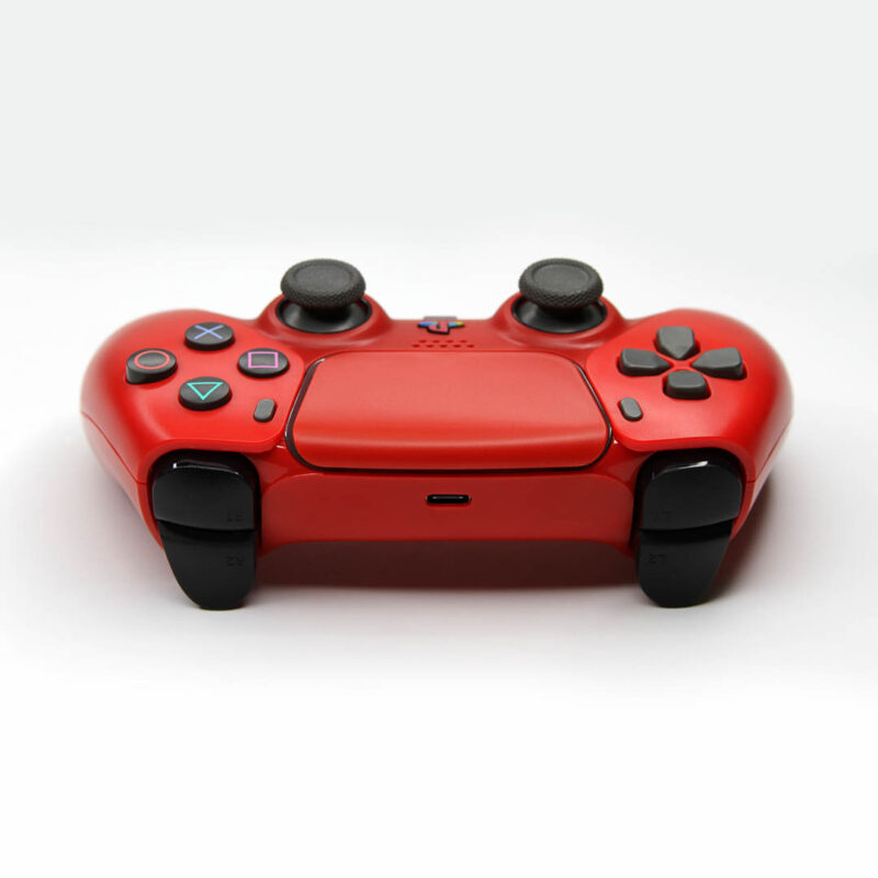 Rear of Cinnabar Red PS5 Controller
