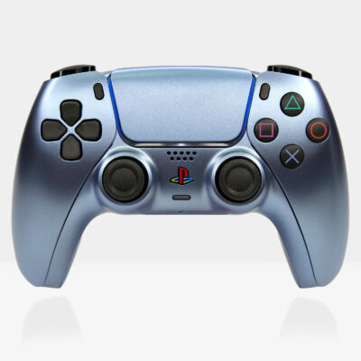 PS2 Aqua Blue Retro PS5 DualSense Controller
