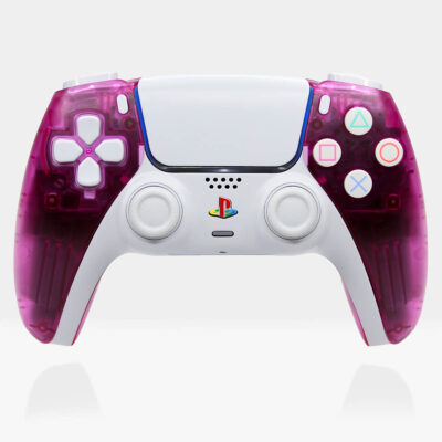 Crystal Orchid Clear Purple PS5 Controller by Killscreen