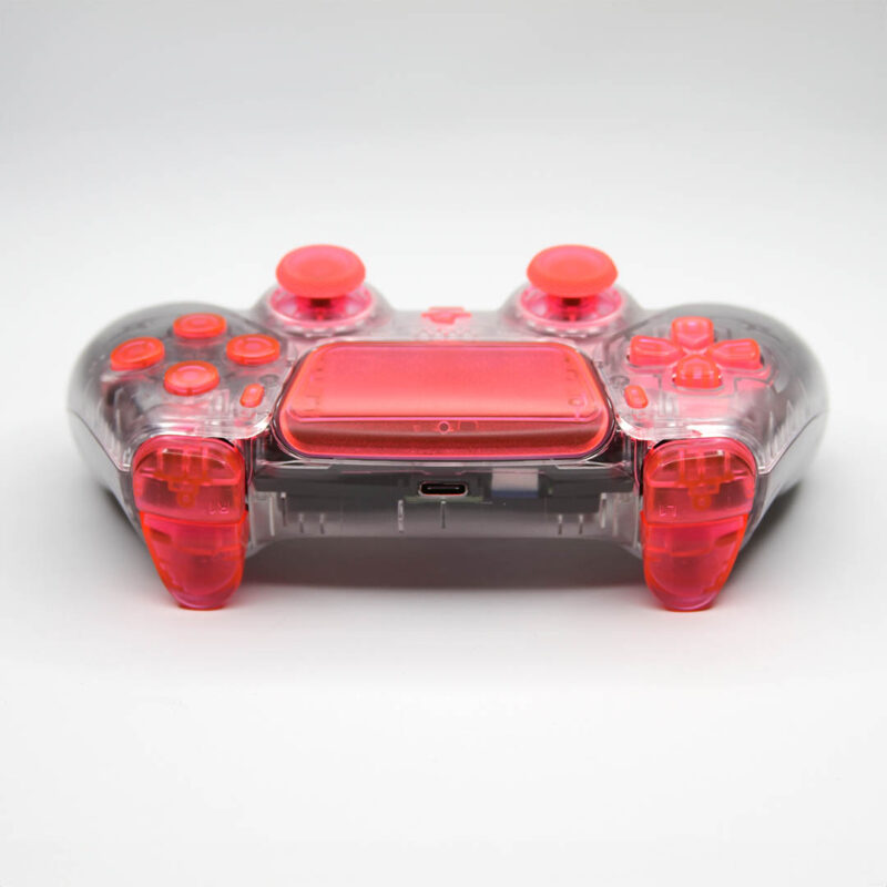 Rear of Cryon Clear PS5 Controller by Killscreen