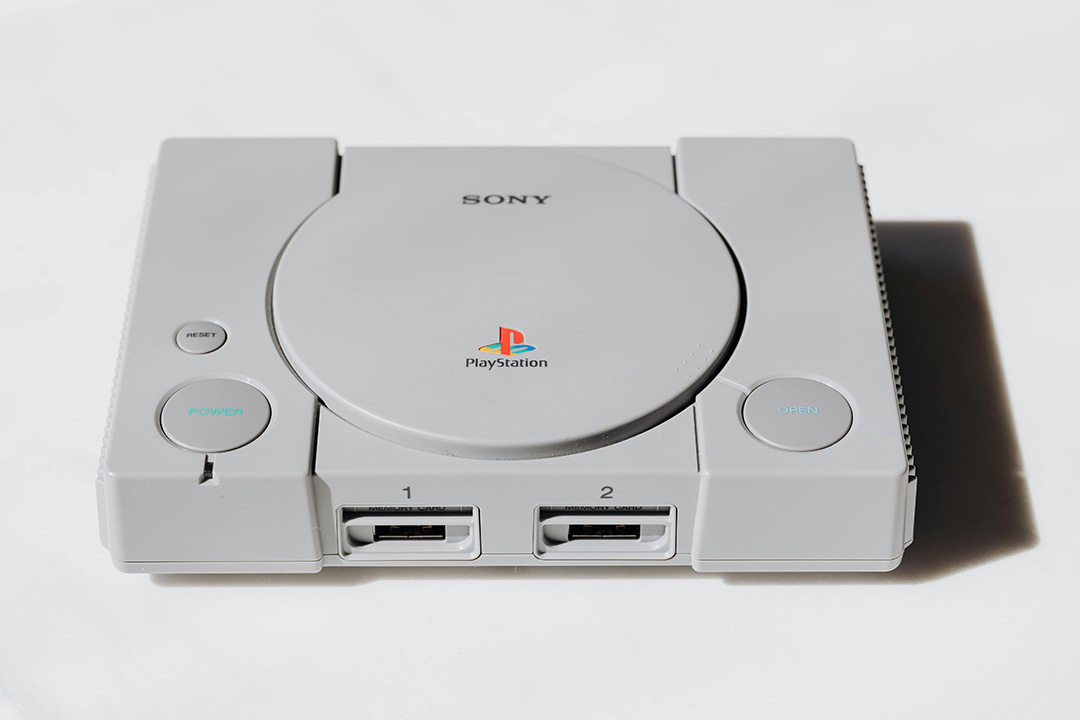 Gray PlayStation Console