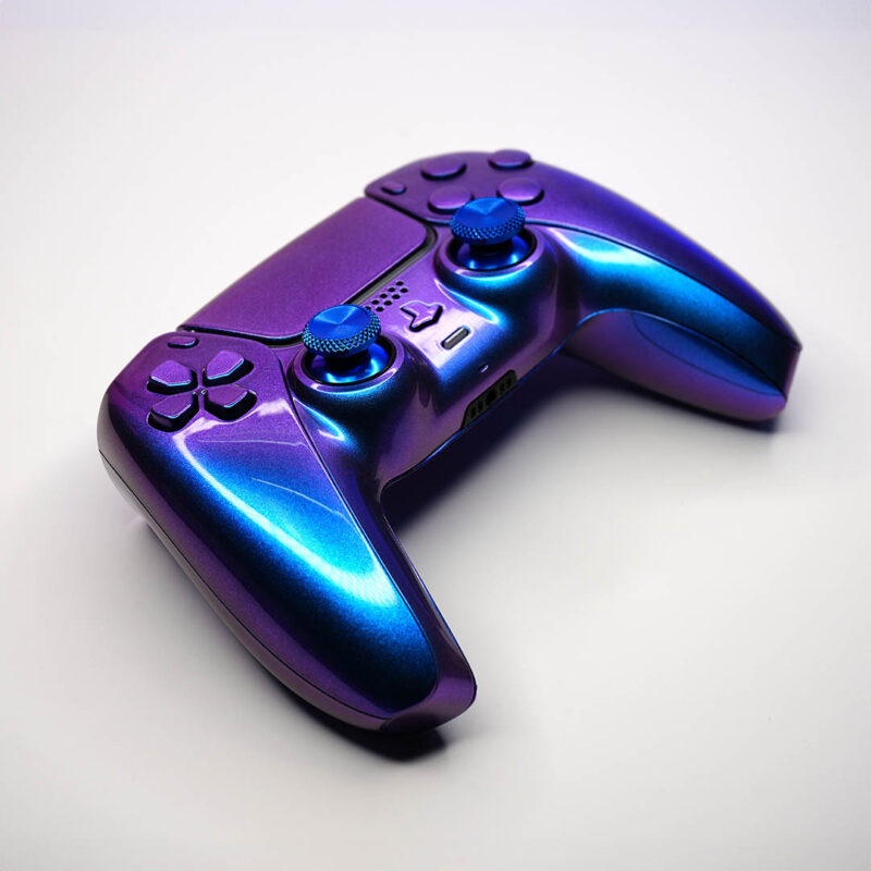 Angle view of Chroma Chameleon PlayStation 5 Controller