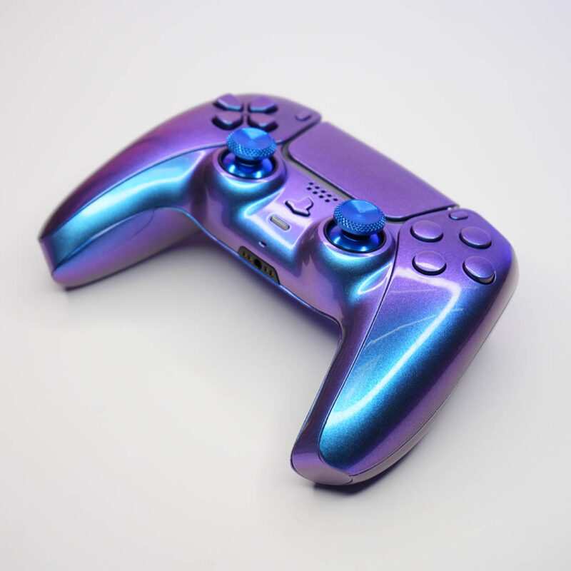 Front side angle of Chroma Color Changing PS5 Controller by Killscreen