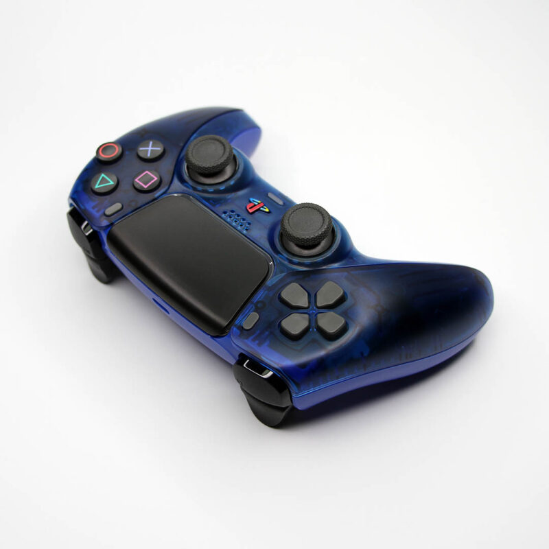 DPad angle of DS4 Blue Crystal PS5 Controller by Killscreen