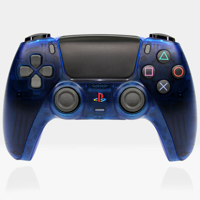 DS4 Blue Crystal PS5 Controller by Killscreen