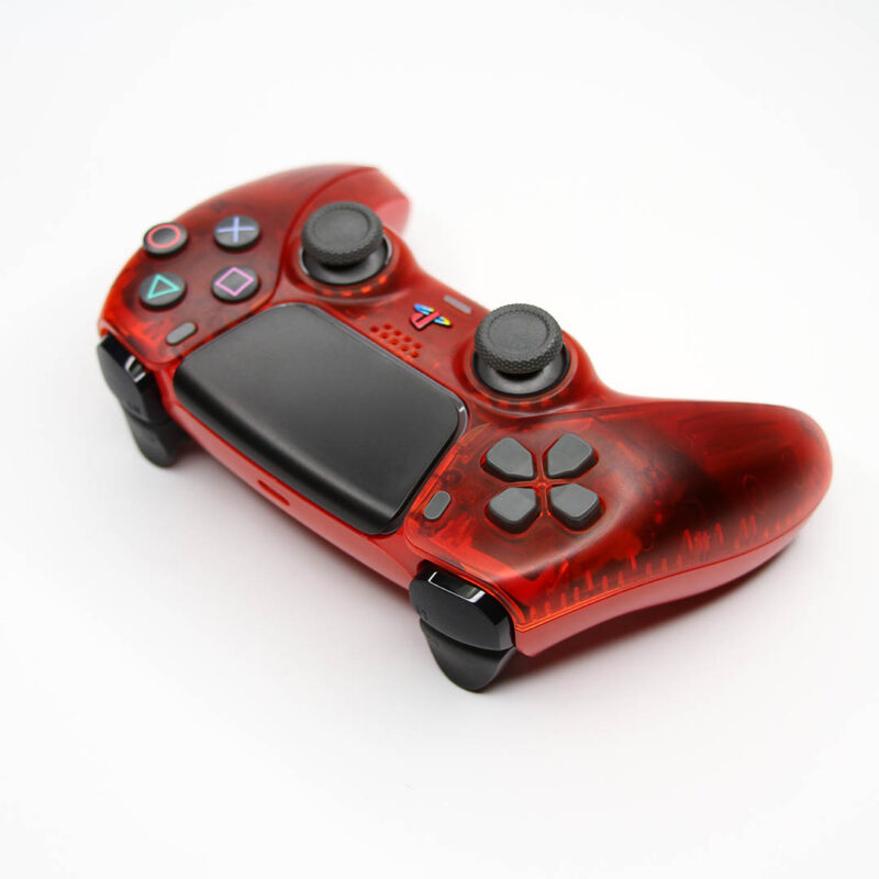 DPad angle of Crystal Red PlayStation 5 DualSense Controller by Killscreen