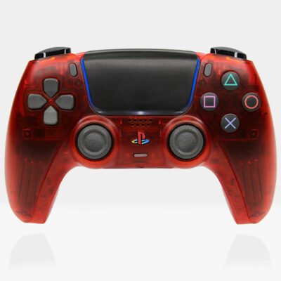 Crystal Red PS5 Controller by Killscreen