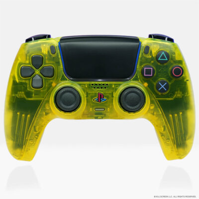 Lemon Yellow PS5 Controller by Killscreen