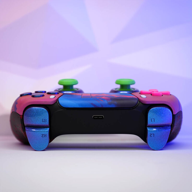 Rear of Grand Theft Auto 6 PS5 Controller by Killscreen