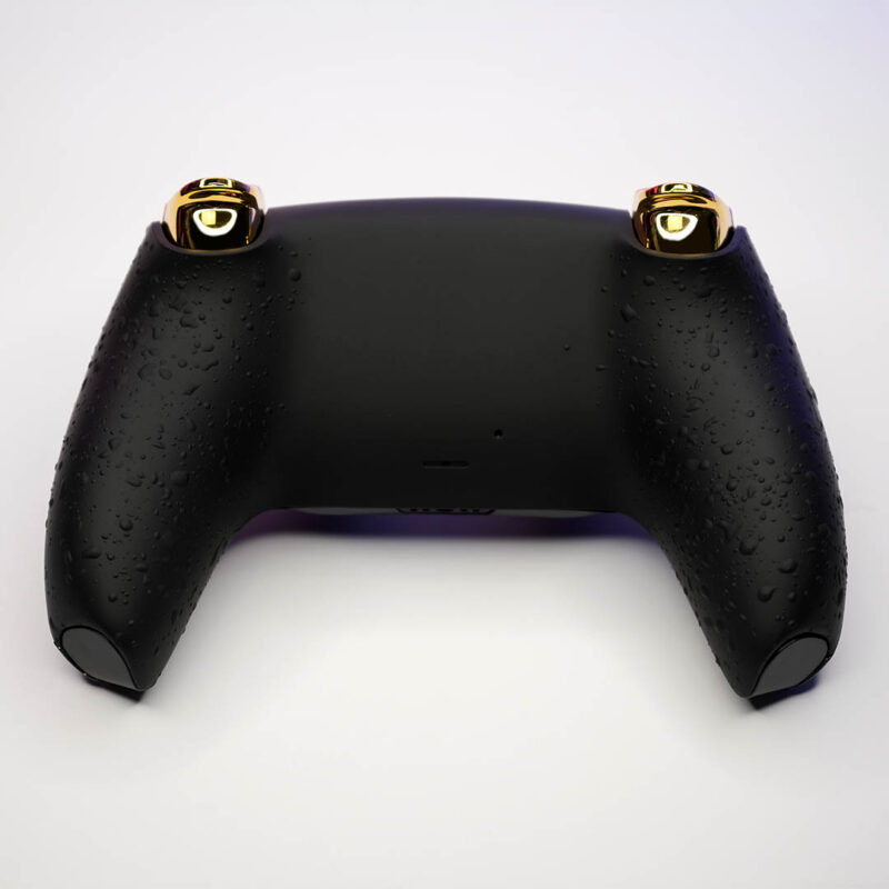 Rain splatter grip back shell on Tempest PS5 Controller