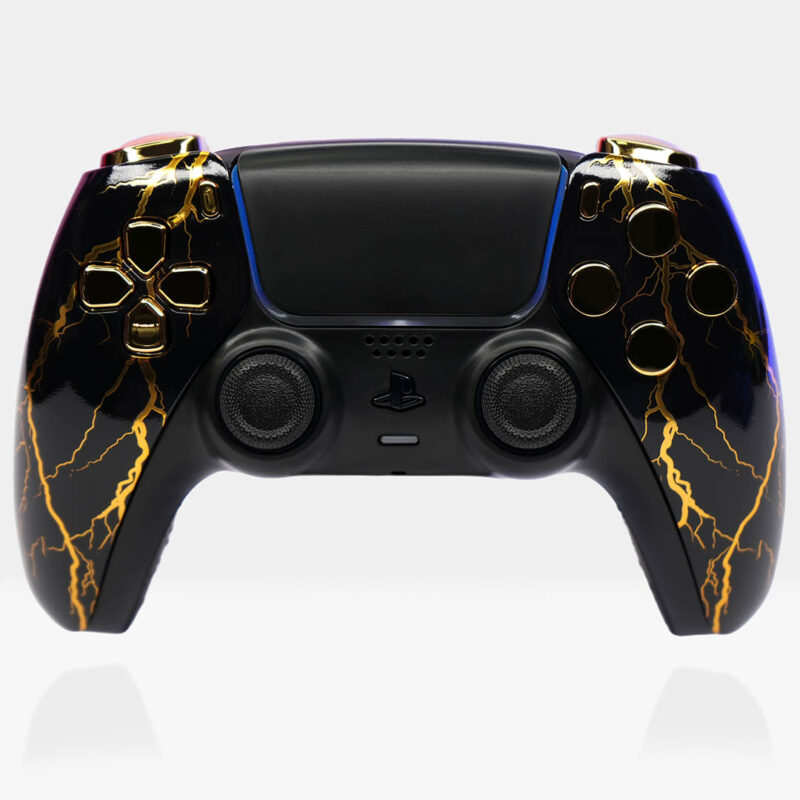 Tempest Gold Lighting PlayStation 5 DualSense Controller by Killscreen