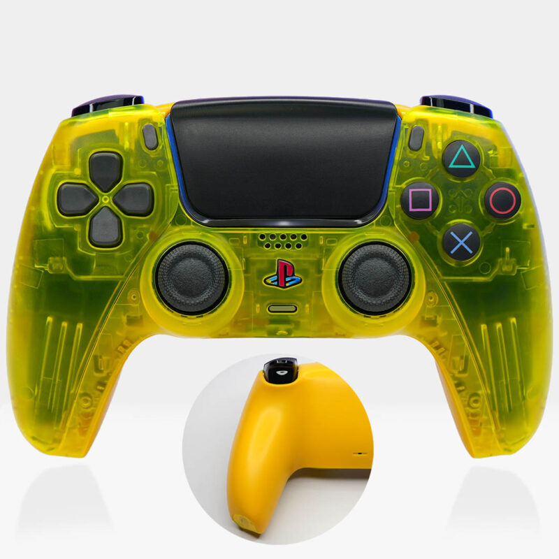 DS4 Lemon Yellow PS5 Controller by Killscreen