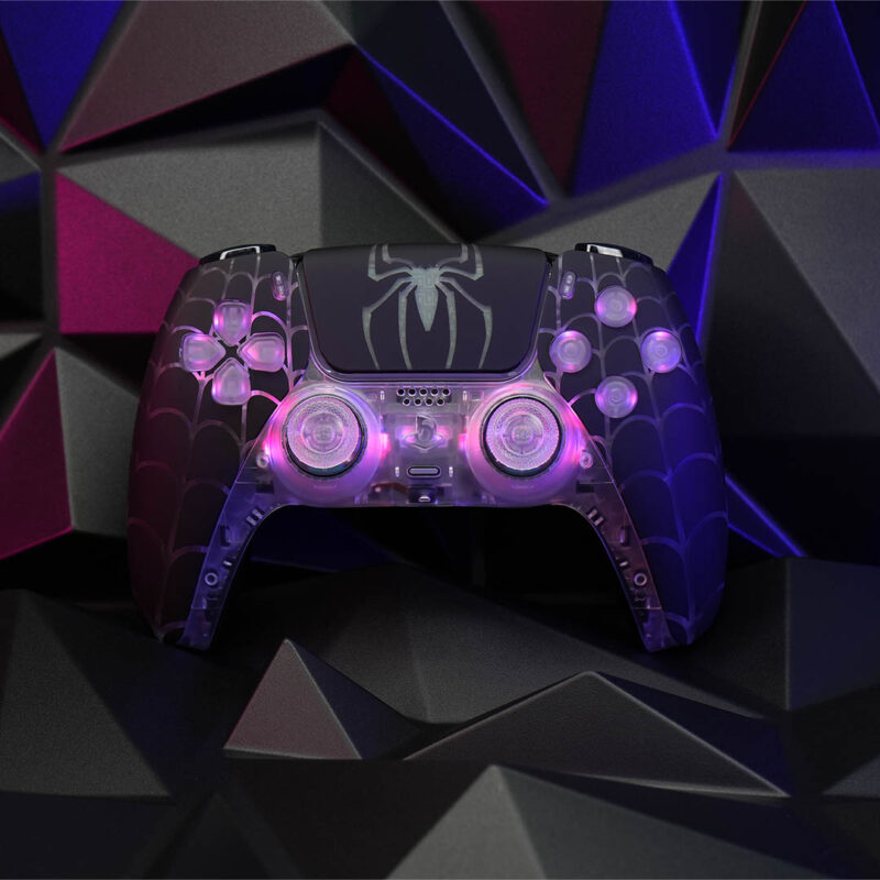 Pink LED Lights on Spiderman PS5 Controller