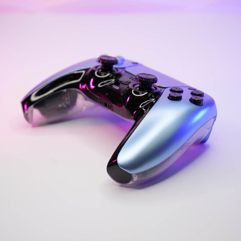 Front angle of Custom RoboCop Rogue City PS5 Controller